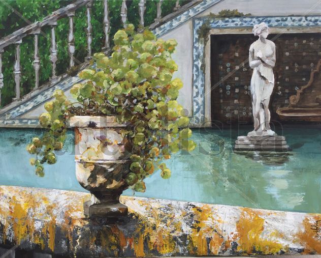 En el jardín