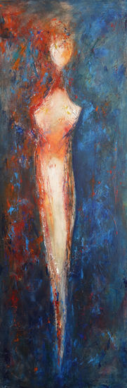 Saliendo de la oscuridad Acrylic Canvas Nude Paintings