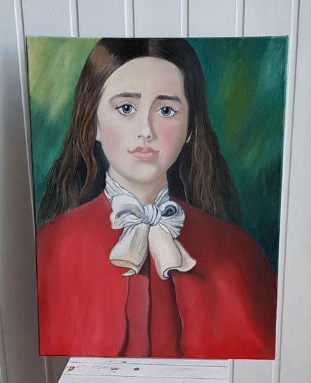 Ojos brillantes Oil Canvas Portrait