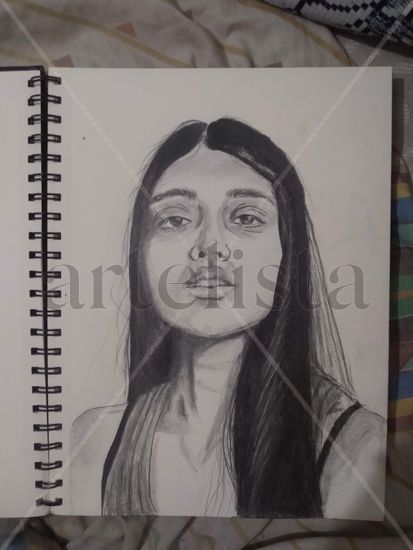 Retrato de Neelam Kaur Gill Grafito