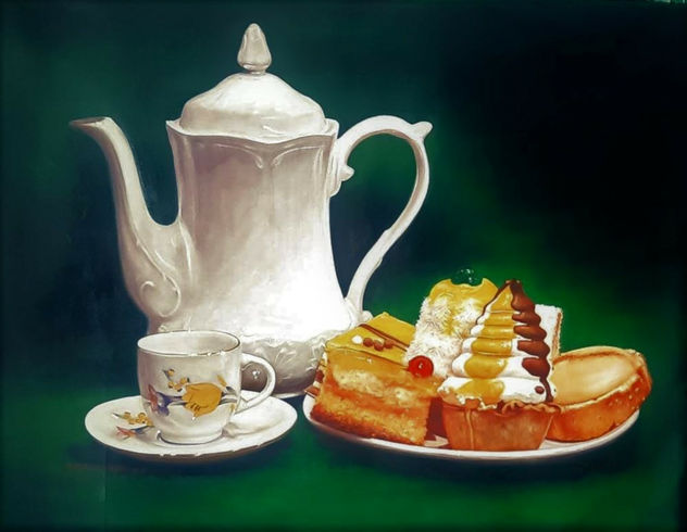 Unos Pasteles con un Té