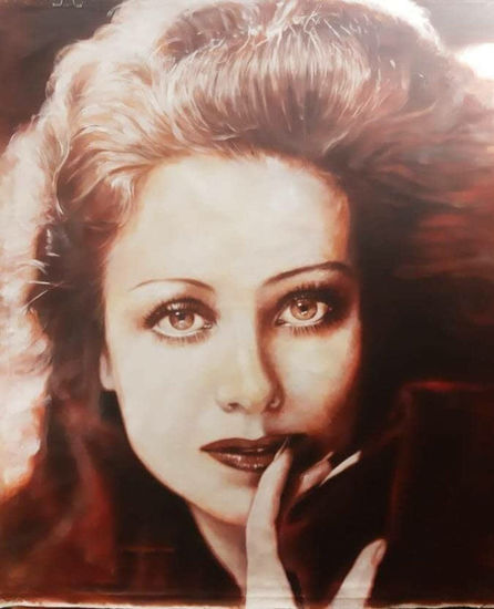 Joan Crawford Óleo Lienzo Retrato