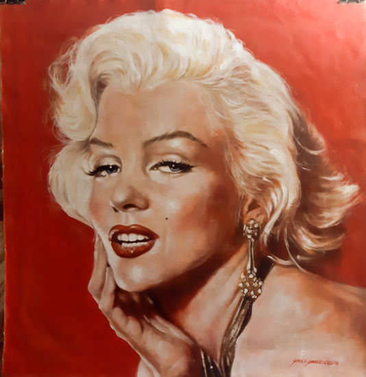 Monroe Oil Canvas Portrait