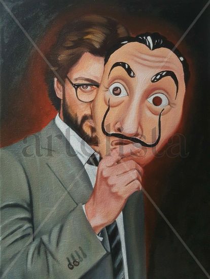 El profesor Óleo Lienzo Retrato