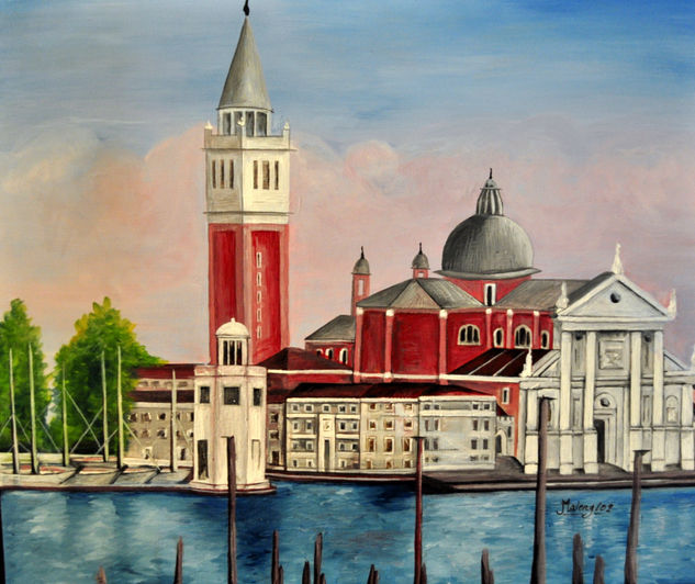 Venecia sin ti Acrylic Canvas Landscaping