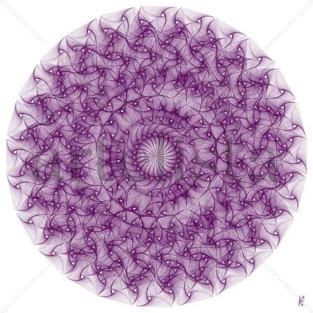 Purple wheel of fortune