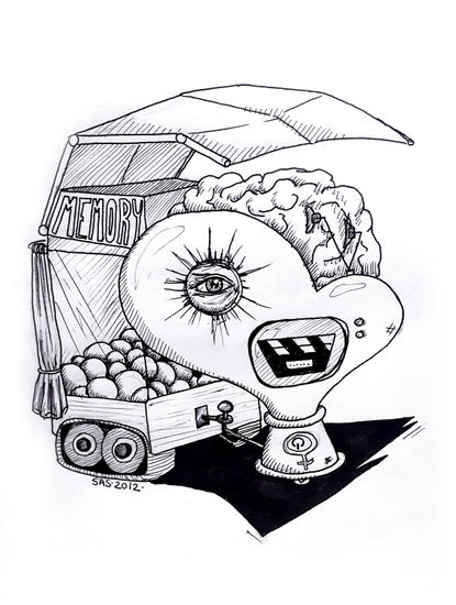 "The Cart" Ink