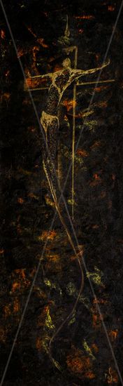 Ascencion Óleo Lienzo Figura