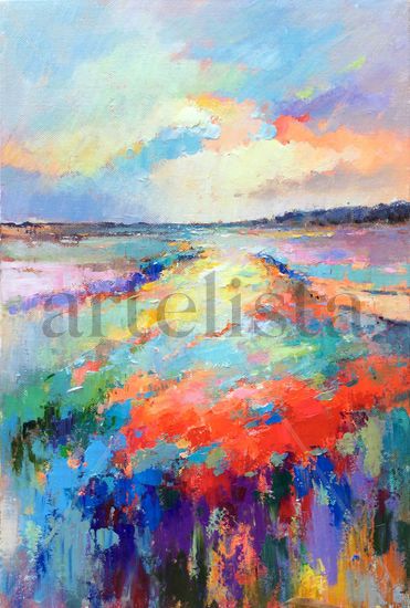 Floral land 812 Oil Canvas Landscaping