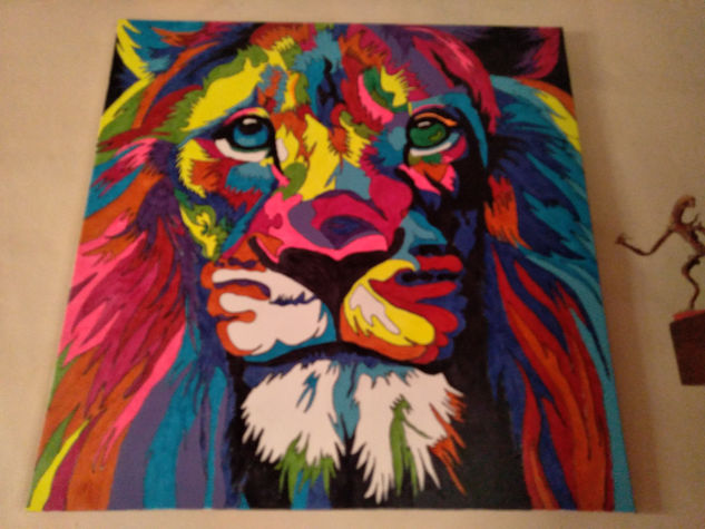 Leon Acrylic Canvas Animals