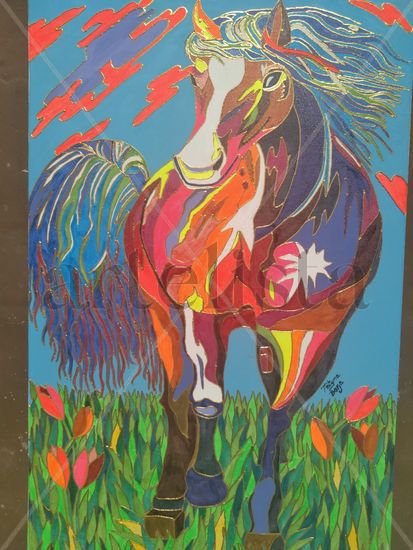 Caballo Acrylic Canvas Animals