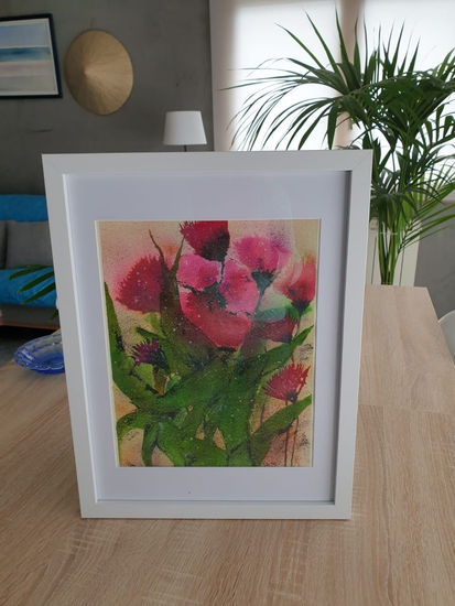 Gallerets Watercolour Card Floral Painting