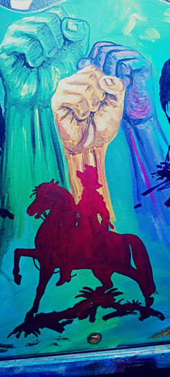 Francisco Morazán Quezada, Pintura hondureña, Bicentenario de Honduras. johnny mcdonald pintor hondureño contemporaneo Acrílico Lienzo Figura