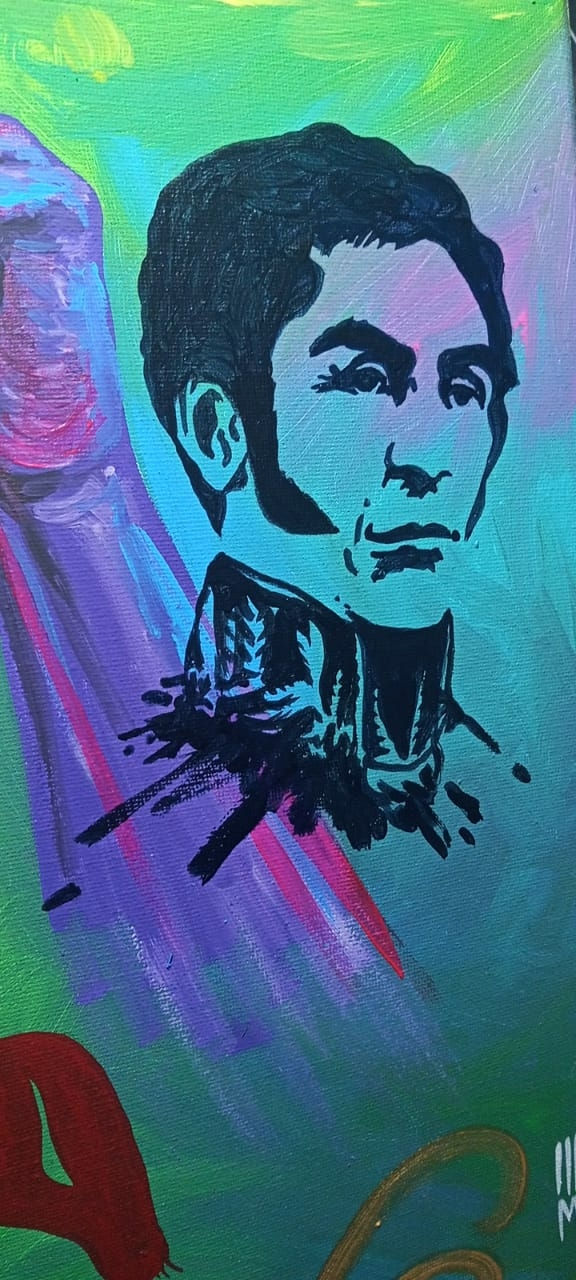 Simón Bolivar, Pintura hondureña, Bicentenario de America. johnny mcdonald pintor hondureño contemporaneo