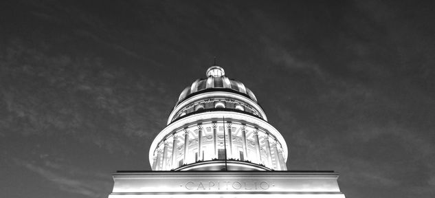 Capitolio de la Habana Architecture and Interiorism Black and White (Digital)