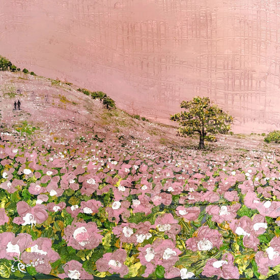 La vie en rose Mixed media Panel Landscaping