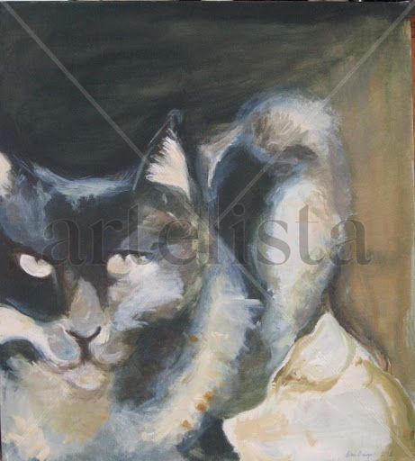 Gatos 3 Acrylic Canvas Animals