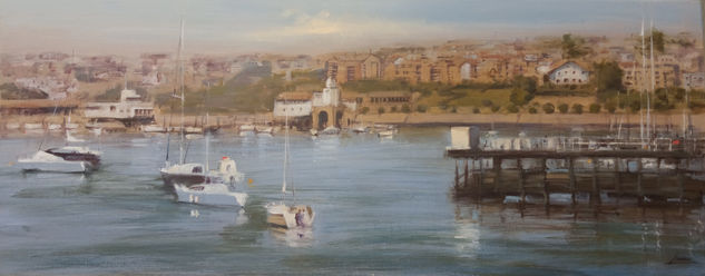 Panoramica Getxo Acrylic Canvas Landscaping