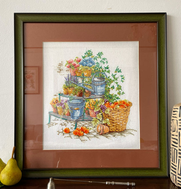 Bordado Frutas y Regaderas