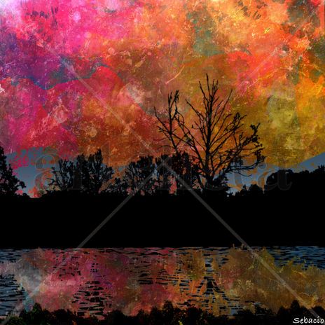 Lago en Colores