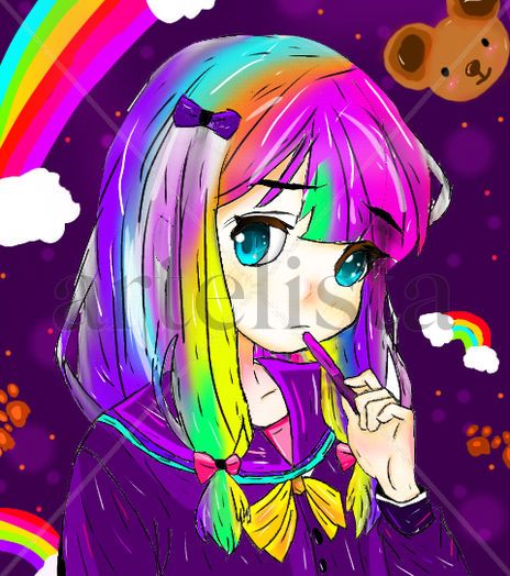 Gril colorida