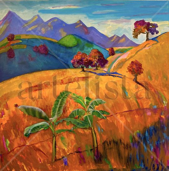 Bananos Acrylic Canvas Landscaping