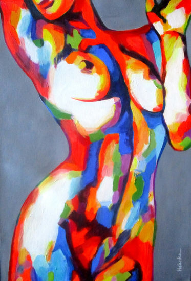 Body Acrylic Canvas Nude Paintings