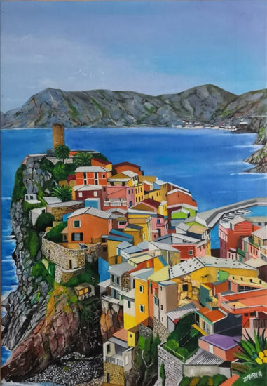 Vernazza Oil Canvas Landscaping