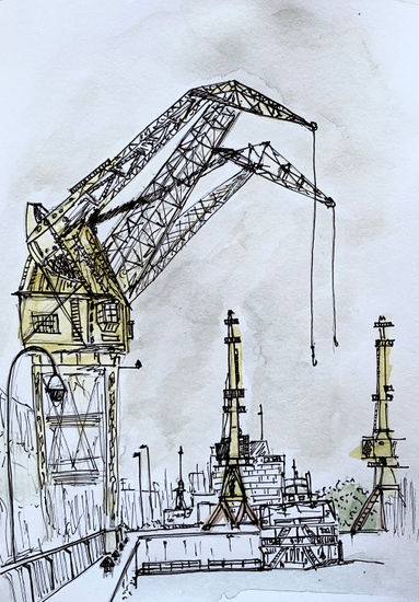 gruas Mixed Media