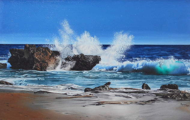 Paisaje de mar # 4 Oil Canvas Marine Painting