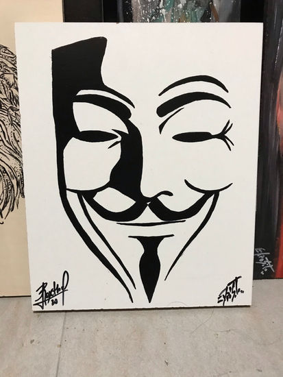 V de Vendetta Acrílico Tabla Figura