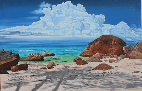 Paisaje de mar con...
