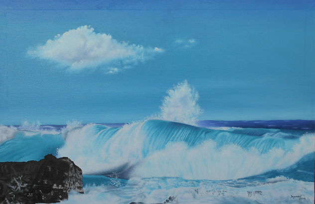 Espuma de mar Oil Canvas Marine Painting