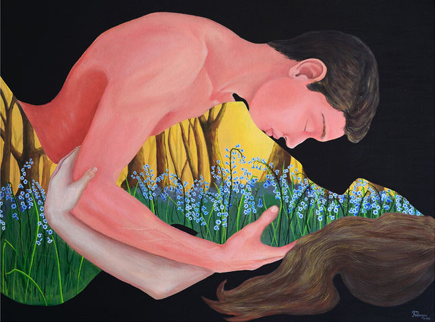 Jardín de Venus Acrylic Canvas Figure Painting