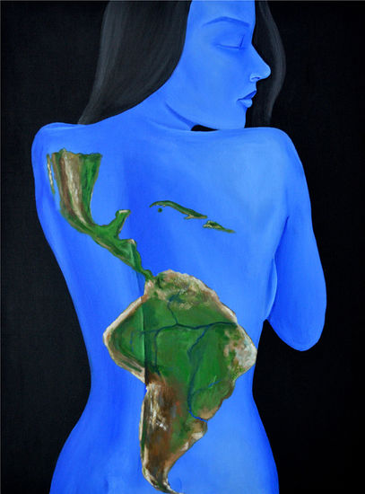 Tierra bella Acrylic Canvas Figure Painting