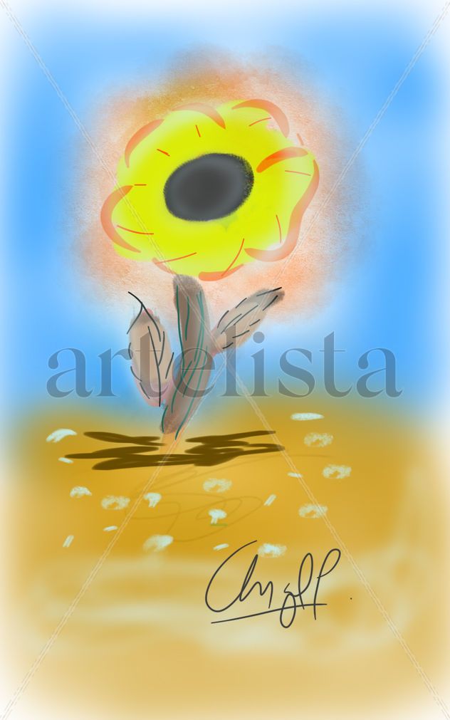 Flor, saliendo del estrés
