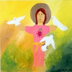 Sagrado corazon Oil Canvas Others