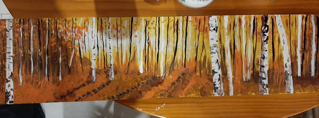 Yellow forest Acrylic Panel Others