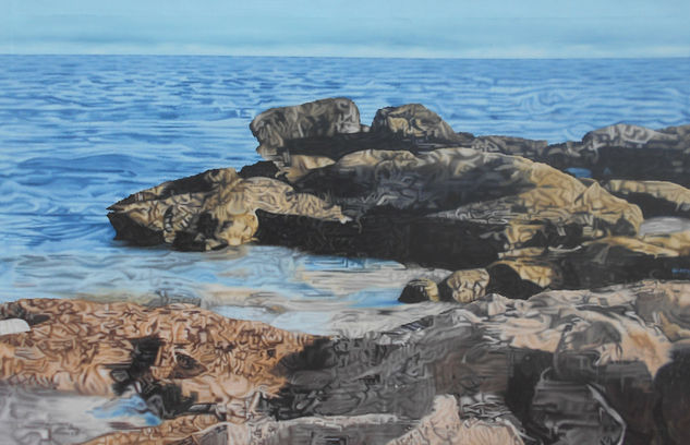 Rocas de mar Oil Canvas Marine Painting