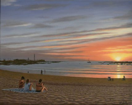 Puesta de sol en la...