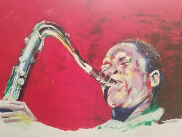 Coltrane Acrílico Lienzo Figura