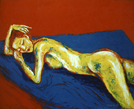 modelo del natural 3 Acrylic Canvas Nude Paintings