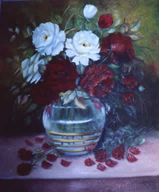 ROSAS NO VASO