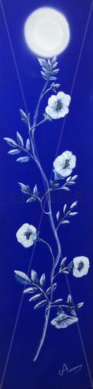 Las flores siempre buscan la luz Acrylic Canvas Floral Painting