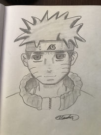 NARUTO dibujo a lapiz