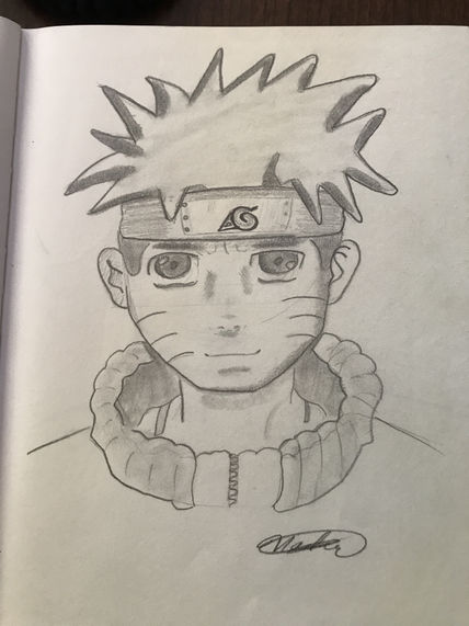 NARUTO dibujo a lapiz