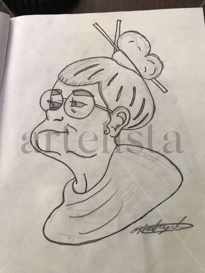 Abuelita feliz Pencil