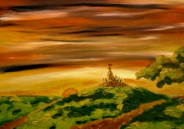 Temple Oil Canvas Landscaping