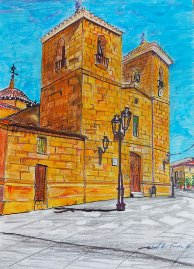 Iglesia  de Nieva Mixed Media