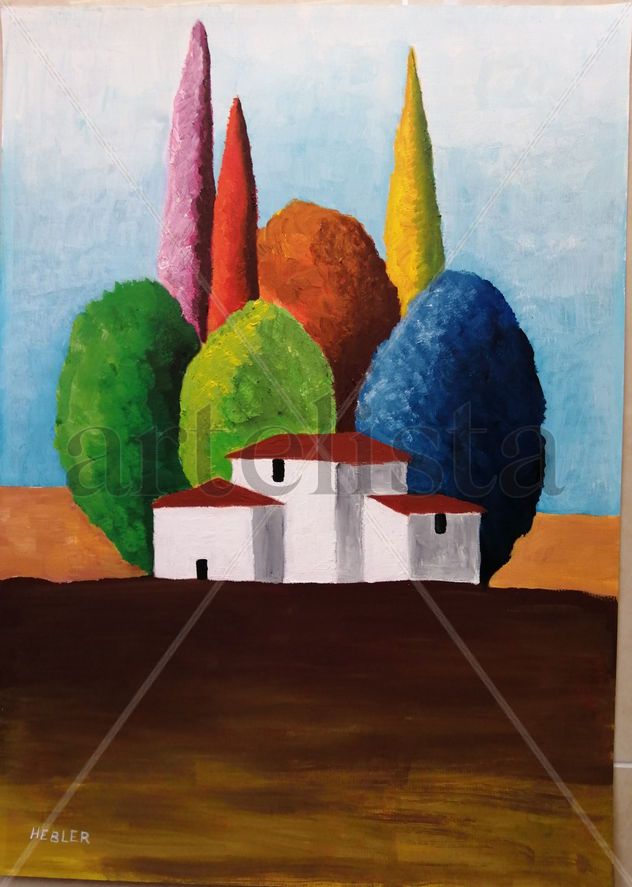 Paisaje con casas